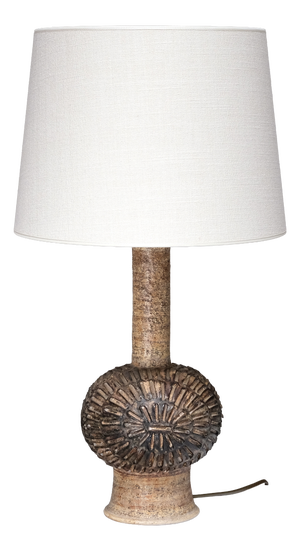 Sculptural Stoneware Table Lamp by Jette Hellerøe for Axella Keramik, Denmark, 1960s