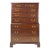 Vintage Henkel Harris Virginia Galleries Mahogany Chippendale Style Chest-on-Chest For Sale