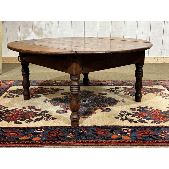 Antique Oval Fir Coffee Table, 1900s For Sale - Image 10 of 11