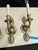 Traditional Set of Four Vintage Empire Style Metal Sconces in a Brass Finish For Sale - Image 3 of 5
