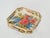 Vintage Octagonal Floral Acrylic and Brass Serving Tray by Alberto Sordi, Italy, 1970s For Sale - Image 11 of 12