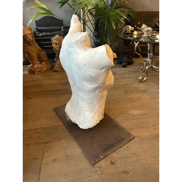 Mid 20th Century French Plaster Female Torso, 1960 For Sale - Image 6 of 11