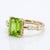 Contemporary Peridot Emerald Cut Stacking Ring - Dainty August Birthstone Ring for Woman Us 7 For Sale - Image 3 of 4