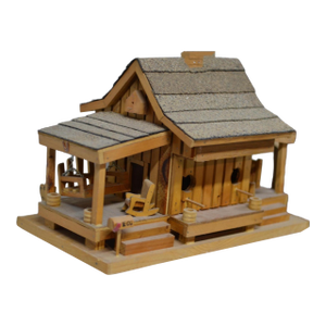 1980s Executive Birdhouse Solid Wood
