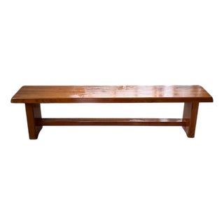Chapo S14 Bench in Blond Elm from Pierre Chapo, 1960s For Sale