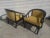 Wood Pair of Vintage Ming Style Century Furniture Chin Hua Horseshoe Lounge Chairs For Sale - Image 7 of 8