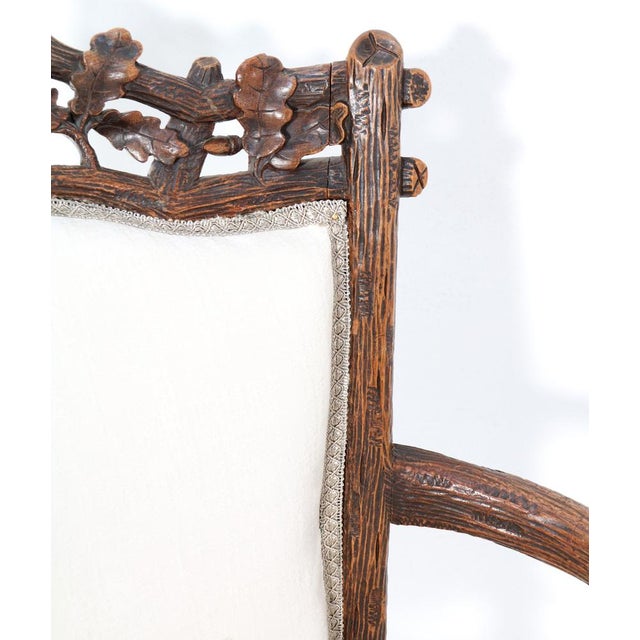 Walnut Black Forest Armchair by Matthijs Horrix for Horrix the Hague, 1880s For Sale - Image 12 of 15