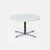 Round Model 3696 Coffee Table with White Melamine Top and Chrome Base by Gispen, 1970s For Sale - Image 11 of 11