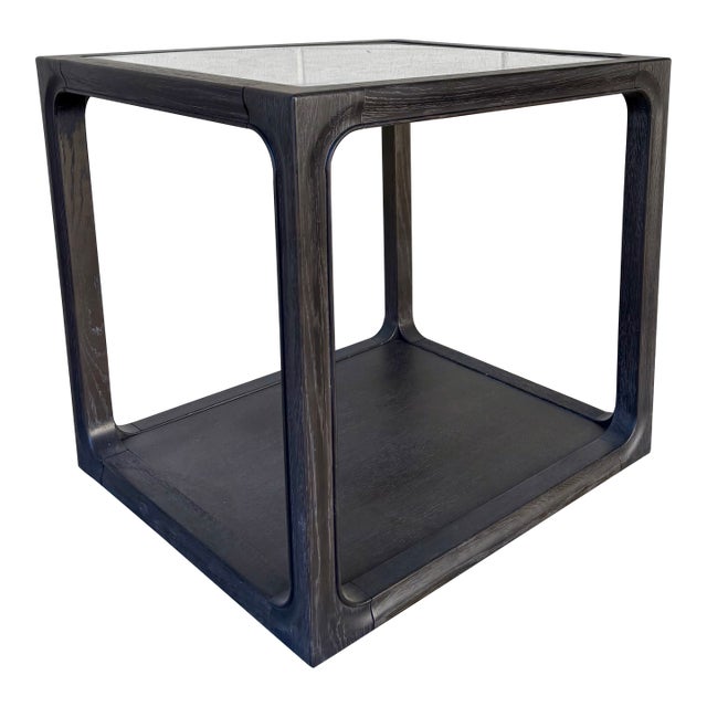 Modern Gray Stone Halen End Table For Sale