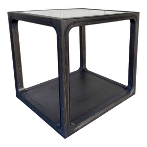 Modern Gray Stone Halen End Table