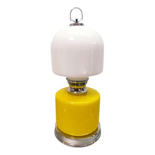 Space Age Yellow and White Skittle Lamp For Sale