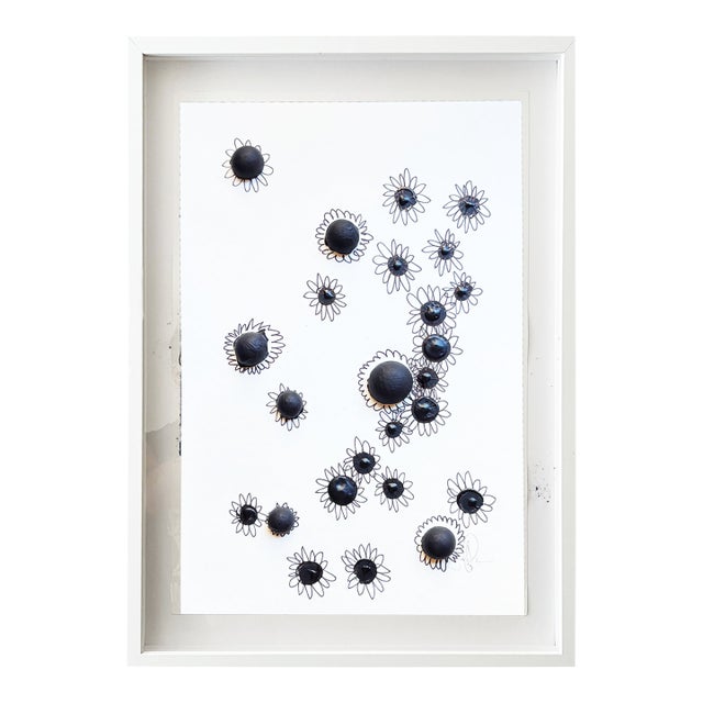 Minimalist Black & White Botanical Abstract, Framed by Jake Poser For Sale