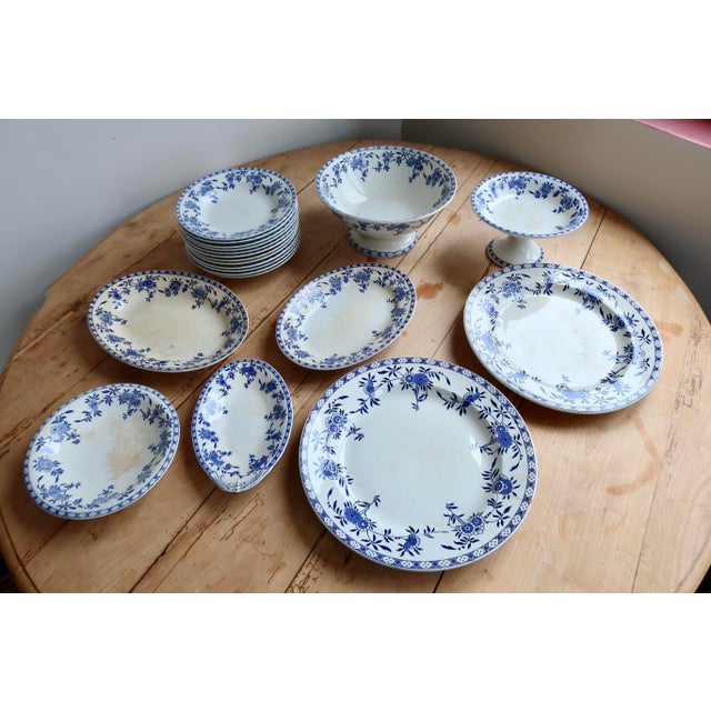 Antique Porcelain Soup Plates, 1890s, Set of 6 For Sale - Image 15 of 16
