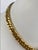 Metal Miriam Haskell Gold-Tone Adjustable Curb-Link Chain and Coin Medallion For Sale - Image 7 of 11