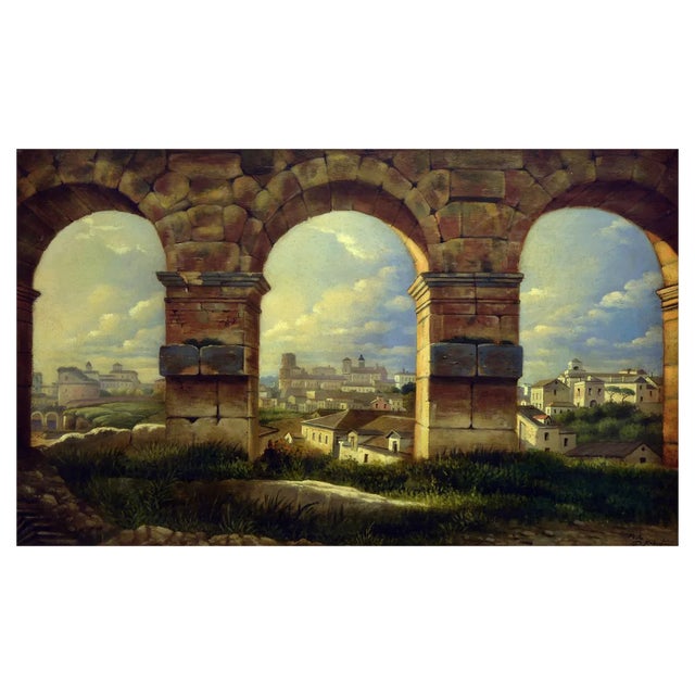 Paolo De Robertis, Roma, Oil on Canvas, Italy For Sale