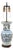 Chinese Blue and White Porcelain Vase as Lamp For Sale