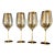 1990s Copper-Stemmed Wine Glasses - Set of 4 For Sale