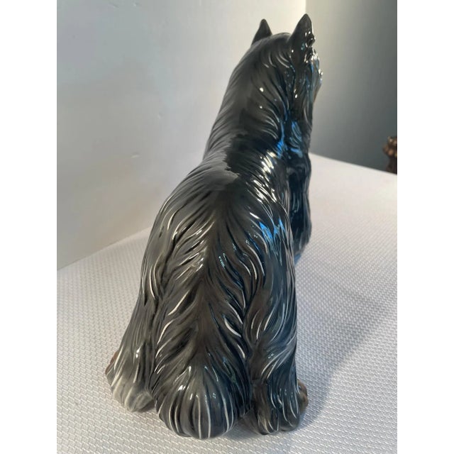 Ceramic 1980s Ronzan Italian Glazed Ceramic Yorkshire Terrier Dog For Sale - Image 7 of 13