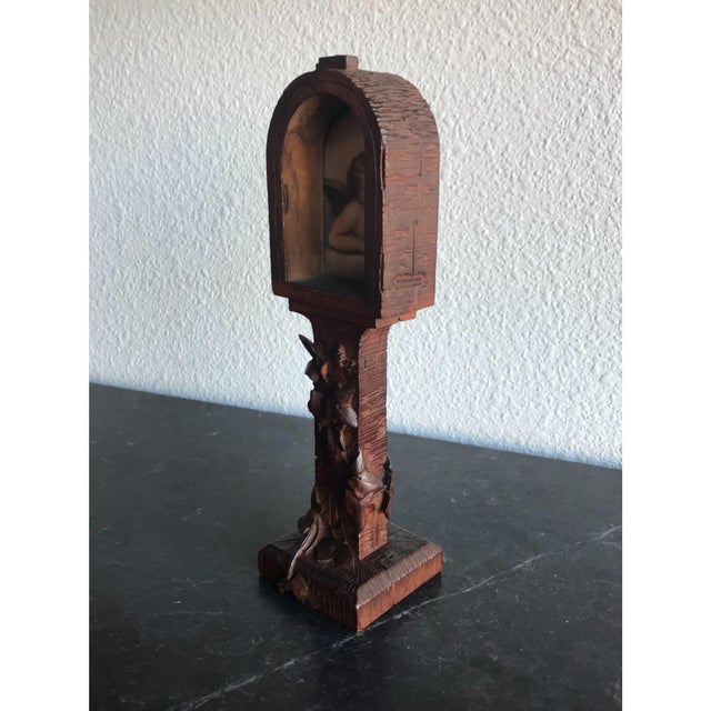 Tomlinson Miniature Carved Wooden Hutch For Sale - Image 4 of 6