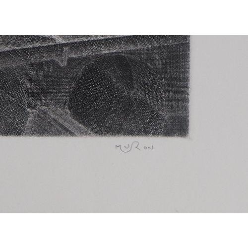 Jacques Muron, Fantastic Shipyard, Etching For Sale - Image 5 of 7