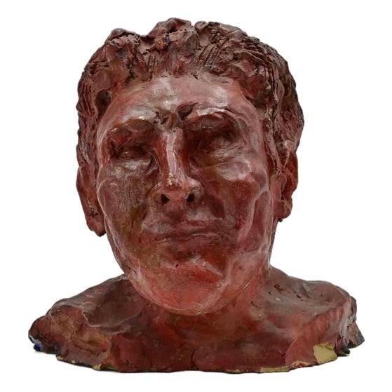 Sirio Pellegrini, Portrait Sculpture, 1960s, Terracotta For Sale