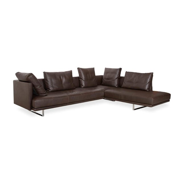 Modern Prime Time Leather Corner Sofa from Walter Knoll For Sale - Image 3 of 18