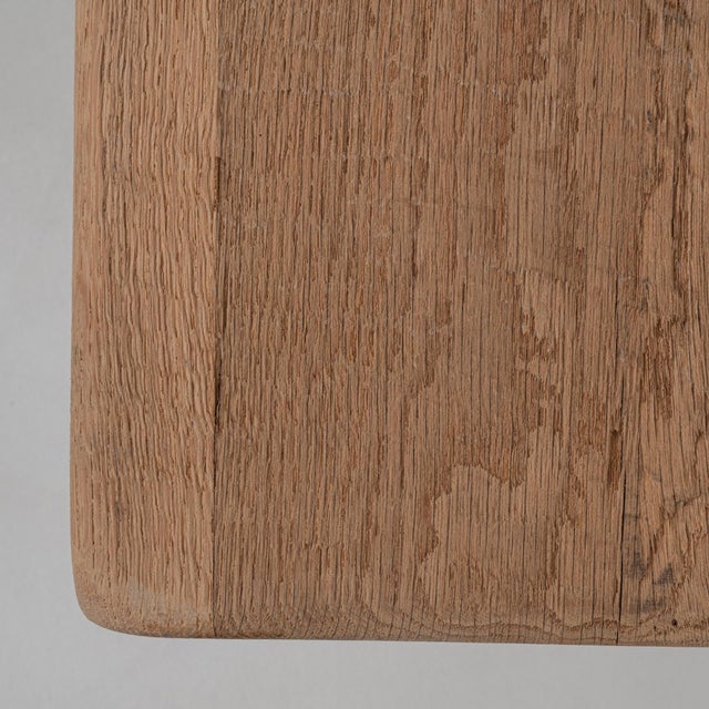 Brown 20th Century French Oak Trestle Dining Table For Sale - Image 8 of 18