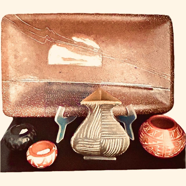 1970s Studio Pottery - Signed David Judelson, Large Rectangular Studio Stoneware Platter (1979) For Sale - Image 5 of 7