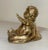 Antique Polished Signed Bronze Statue of a Baby With Spoon Sculpture Figure For Sale - Image 10 of 14