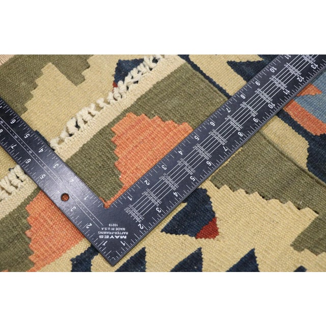 Late 20th Century Vintage Persian Shiraz Kilim Rug - 01'11 X 02'11 For Sale - Image 5 of 9