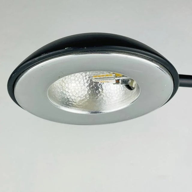 Black Italian Black Desk Lamp by C. Zaffaroni Turate, 1980s For Sale - Image 8 of 13