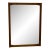 Mid Century Modern Walnut Mirror, 1960s — Scandinavian Design, For Sale