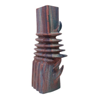 Vintage Mid Century Horned Vase For Sale