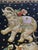Glass Vintage Burmese Kalaga Elephant Tapestry Wall Hanging For Sale - Image 7 of 10