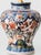 Red Delft Chinoiserie Polychrome Table Lamp by Tichelaar Makkum, 1950s For Sale - Image 8 of 15