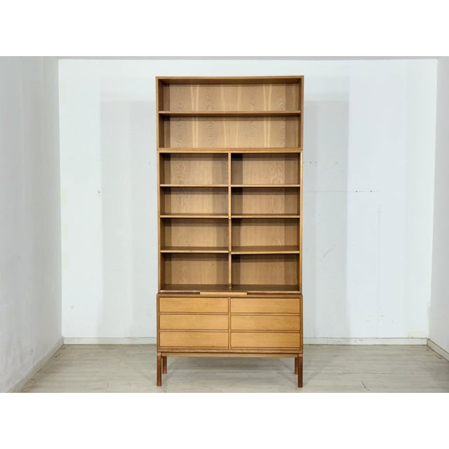 Mid-Century MTP Bookcase in Oak by Marianne Richter for Ikea For Sale - Image 9 of 9