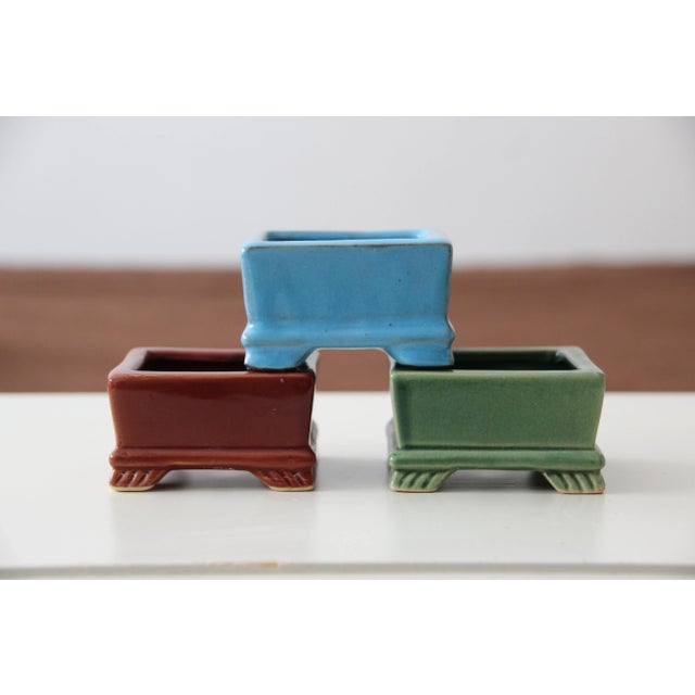 Japanese Ceramic Bonsai Plant Pots, 1990s, Set of 10 For Sale - Image 9 of 9