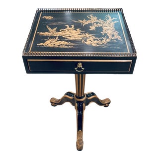 1960s Drexel Heritage Petite Chinoiserie Side Table For Sale