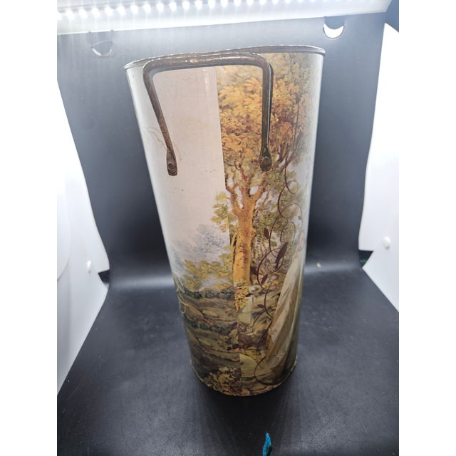 English Ibride's Surrealist Animal Nobility Series Home Decor, Metal Pail Vase For Sale - Image 3 of 7
