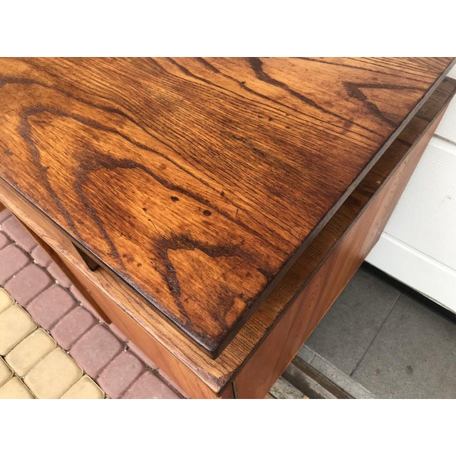 Vintage Brown Desk, 1970s For Sale - Image 17 of 18