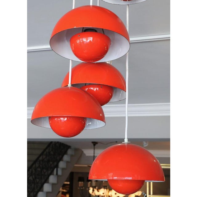 1970's Big Flower Pot Hanging Light by Verner Panton Chairish