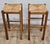 Wood Rush Seat Bath & Body Works Bar Stools - Pair For Sale - Image 7 of 12