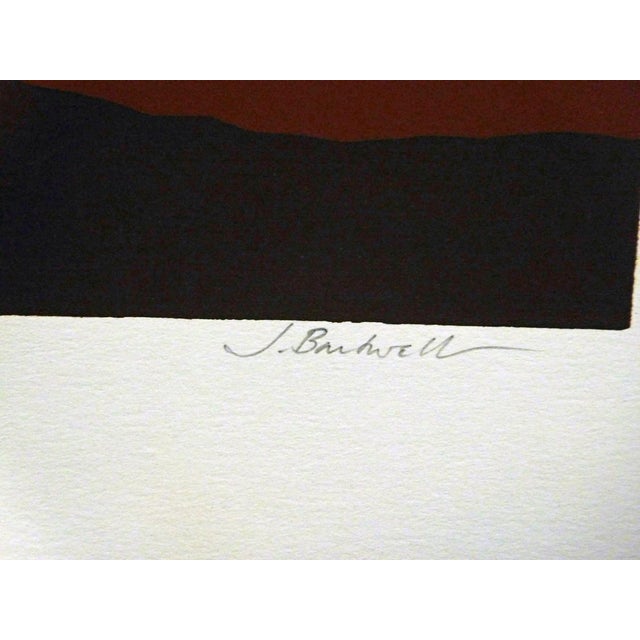 1980s Jim Boutwell "Sandscape I" Art Serigraph Hand Signed Artwork Mountain For Sale - Image 4 of 5