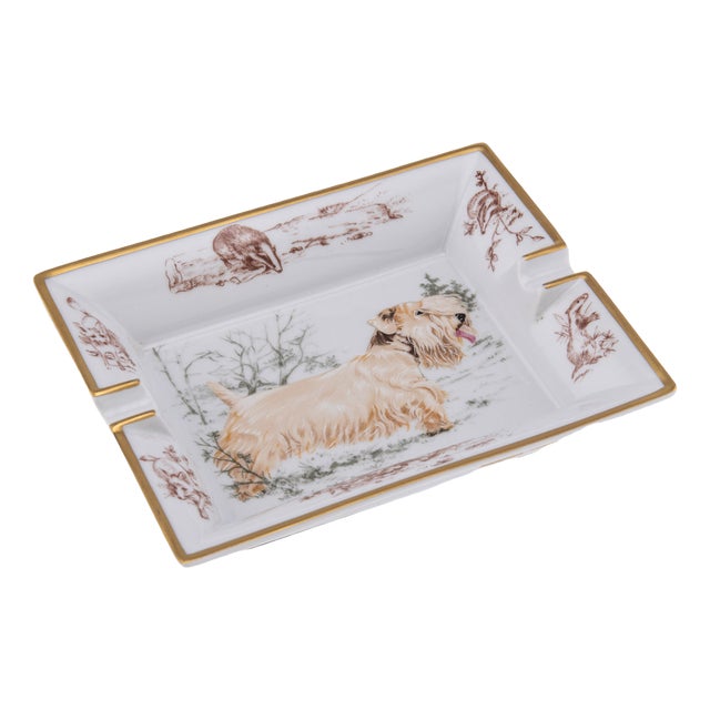 20th Century French Ceramic Ashtray from Hermès For Sale