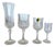 Longchamp Crystal Glasses by Cristal d'Arques, 1970, Set of 24 For Sale