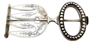 Silver Bread Serving Fork with Four Tines