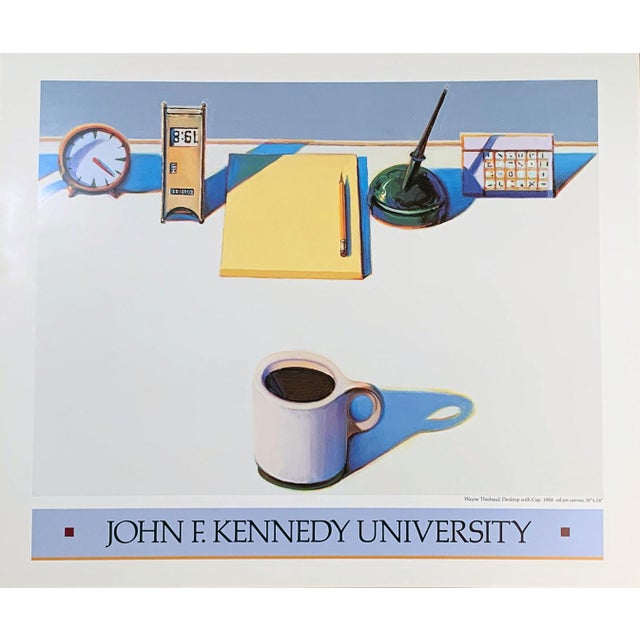 1980s 1988 Wayne Thiebaud John F. Kennedy University Poster For Sale - Image 5 of 5