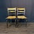 American Early 19th Century American Painted Hitchcock-Style Side Chairs With Rush Seats and Gilt Stenciling For Sale - Image 3 of 12