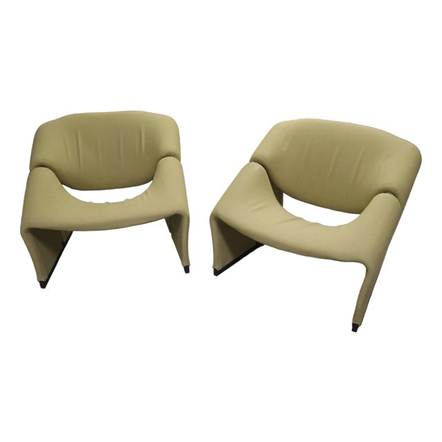 1966 Pair of Model F580 Groovy Arm Chairs by Pierra Paulin for Artifort For Sale