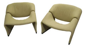 1966 Pair of Model F580 Groovy Arm Chairs by Pierra Paulin for Artifort